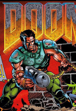 《毁灭战士（DOOM)》官方漫画的封面